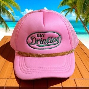 Bedazzled Day Drinking Trucker Hat